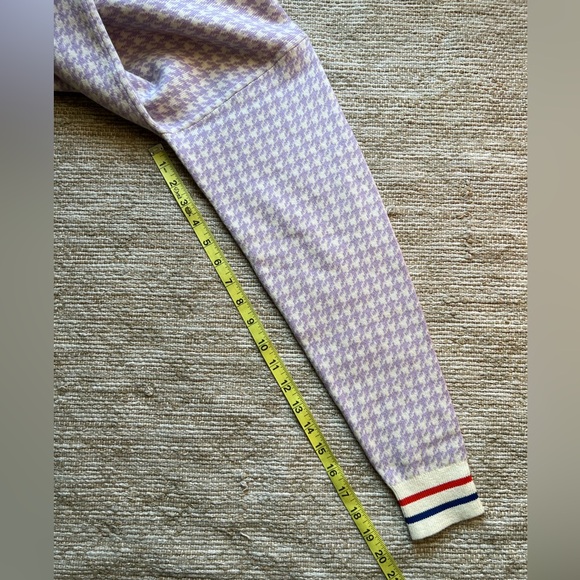 KULE Houndstooth Lilac Preppy Feminine Sweater size Small - Picture 7 of 9